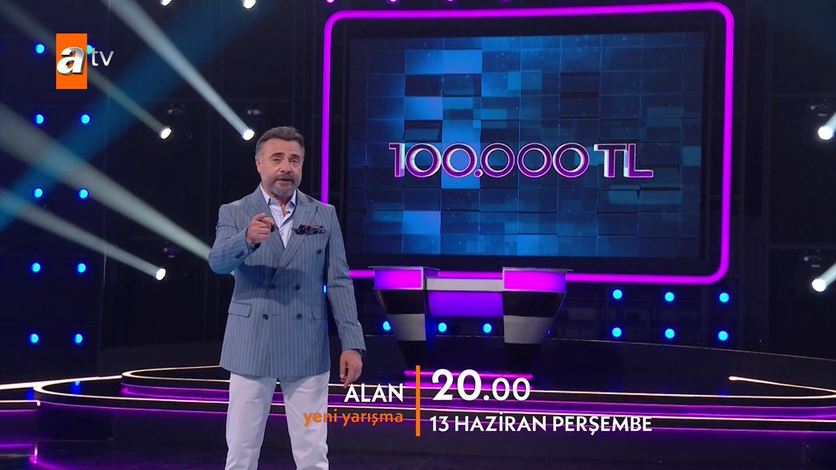 Gösterildiği ülkelerde izlenme rekorları kıran yeni nesil yarışma programı "Alan", Oktay Kaynarca'nın sunumuyla 13 Haziran Perşembe 20.00'de atv'de başlıyor. #Alan Alan