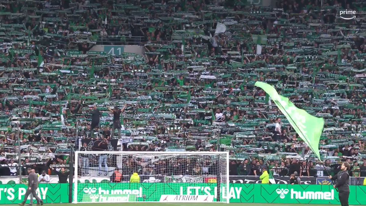 Ce public de Saint-Étienne mérite de remonter en Ligue 1 💚💫 🎥 Prime Video Sport France