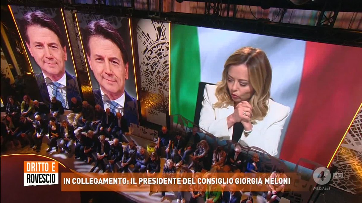 A #Drittoerovescio Giorgia Meloni risponde a GIuseppe Conte