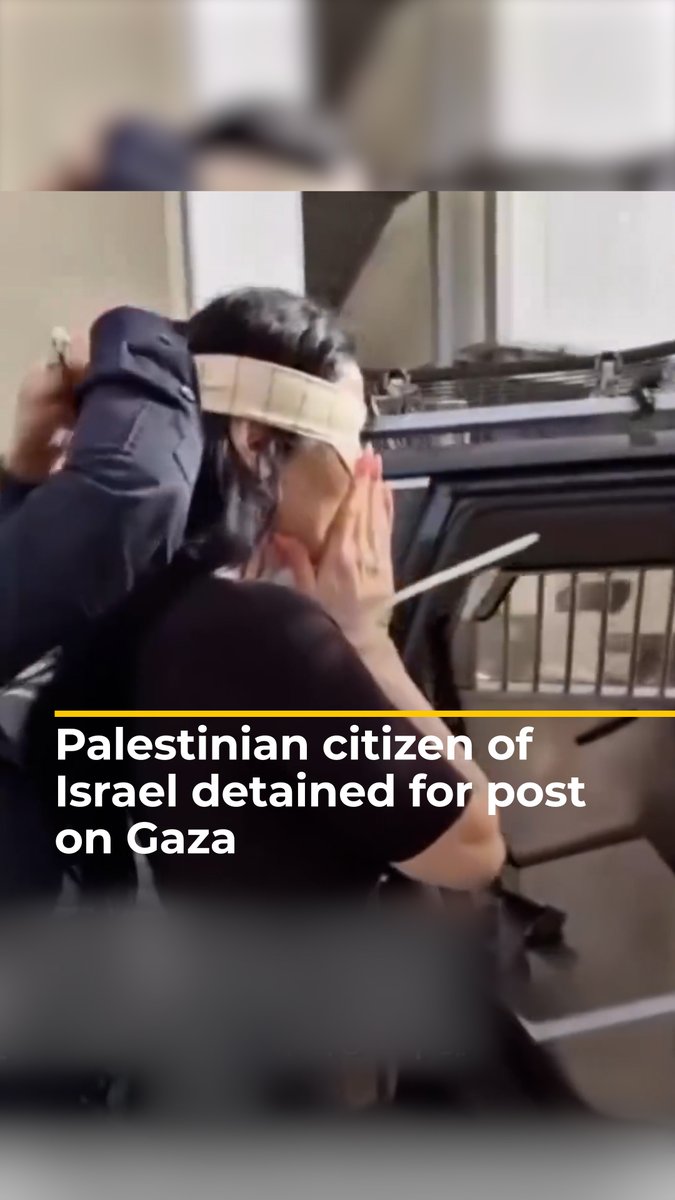 This Palestinian citizen of Israel was detained over a social media post which reportedly sympathised with those killed in Israel’s strike on Rafah, Gaza. The beauty store owner was blindfolded and her hands zip tied.