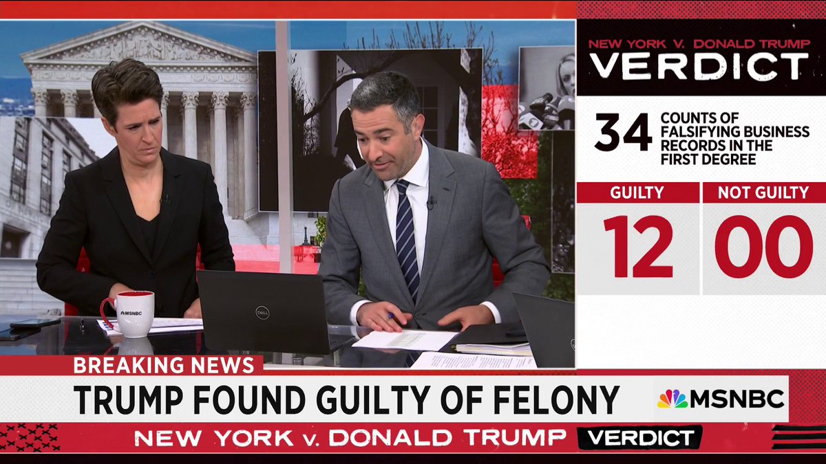 BREAKING: Donald Trump found guilty on all 34 counts of falsifying business documents in New York