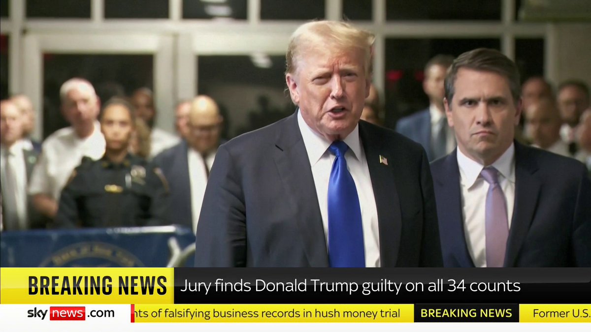 NOW - Trump: "This was a rigged disgraceful trial."