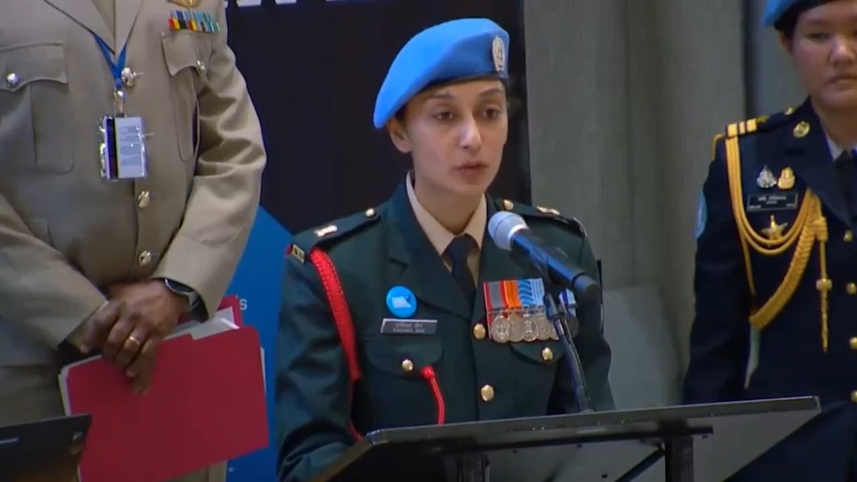 Statement by Major Radhika Sen, after being conferred the Military Gender Advocate Award for 2023 by the UN Secretary-General, on the occasion of the International Day of UN Peacekeepers. #PKDay