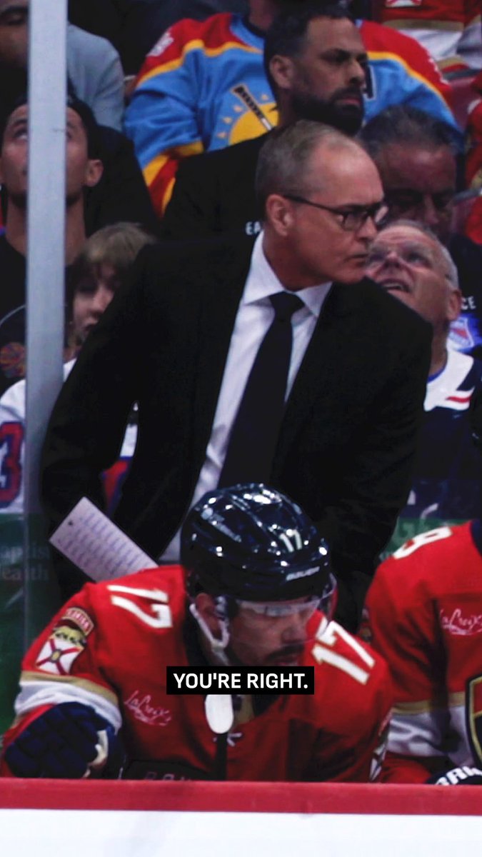 Paul Maurice celebrating the #Panthers OT Win is absolutely electric #TimeToHunt | #NHL