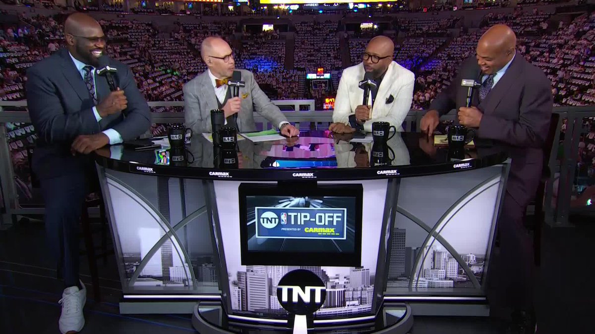 "Just your typical basketball show. That's what we do!" 😂🙌 Take a look at some of the best #NBAPlayoffs moments on TNT! 🤣 Which moment was your favorite? ⬇️