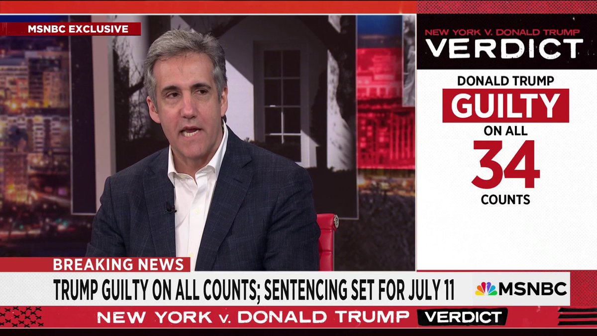 EXCLUSIVE: Michael Cohen speaks for first time about the historic Trump guilty verdict.