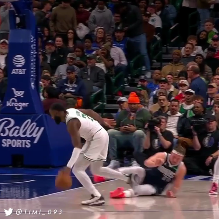 Jaylen Brown finna do this to Luka every single game of the finals