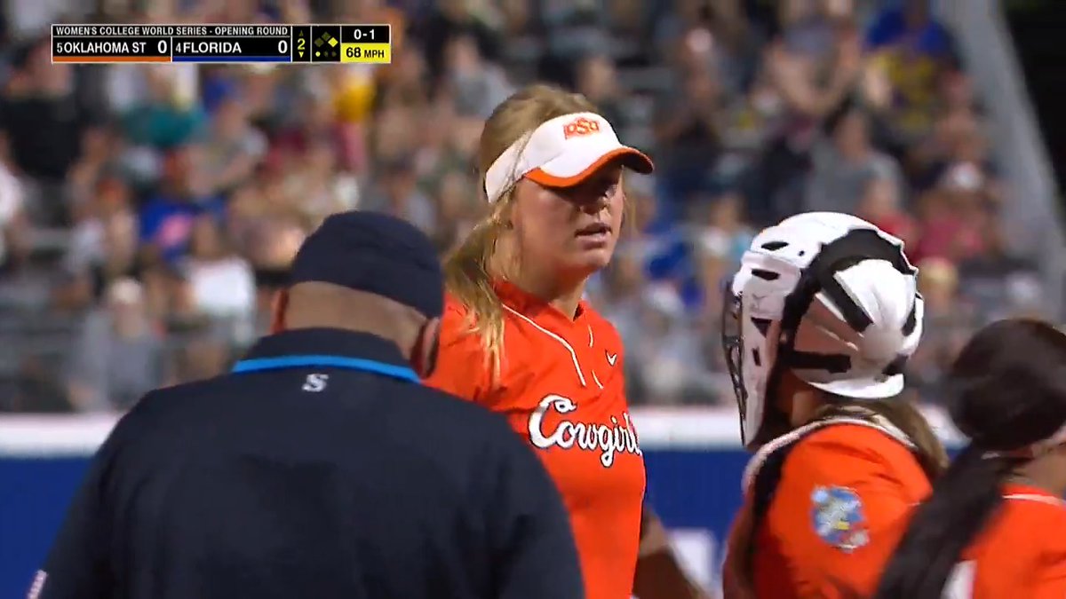 Cowgirl defense bringing the heat 🔥 #WCWS x 🎥 ESPN / OSU Cowgirl Softball