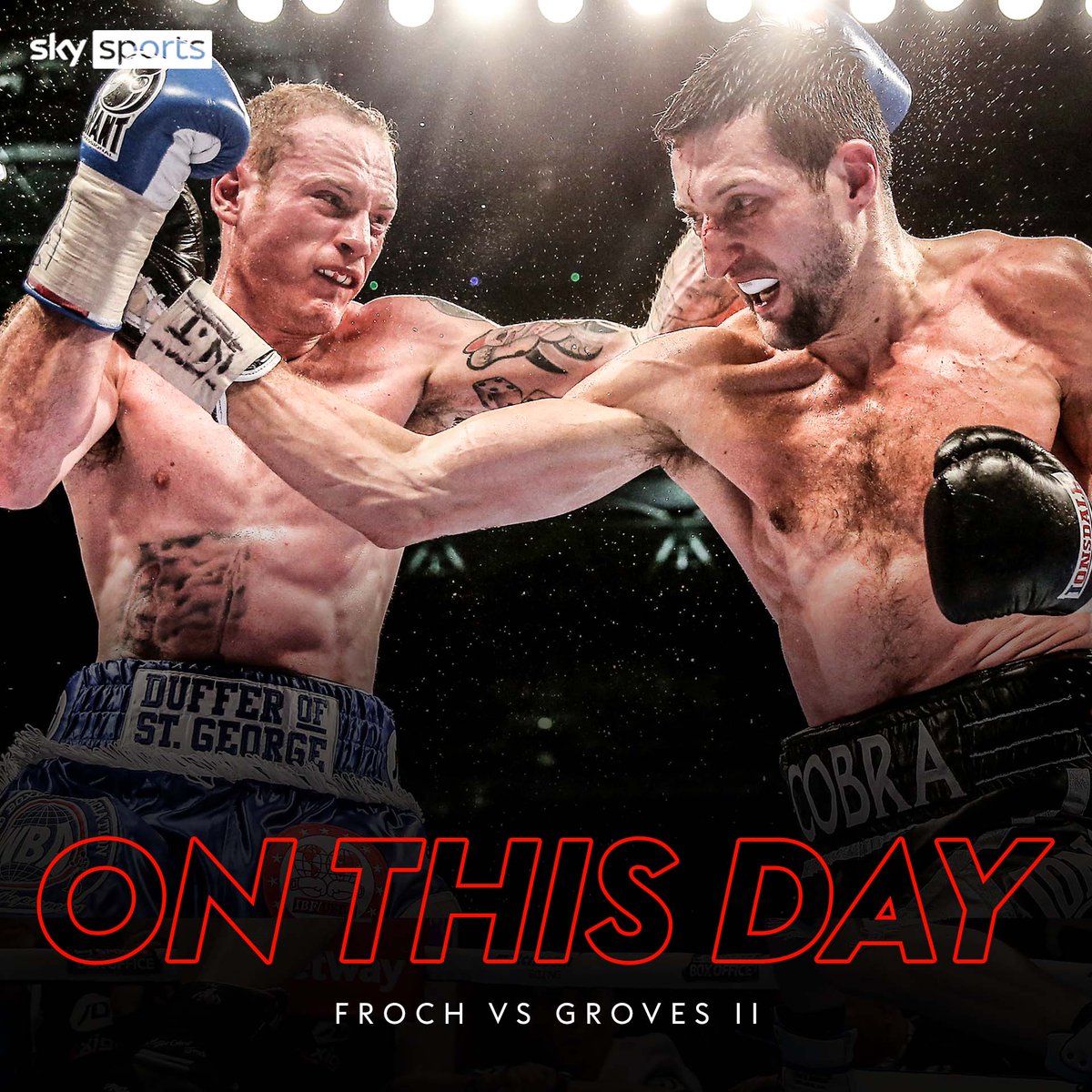 ๐๐๐! It's TEN years since the rematch between Carl Froch & George Groves at Wembley Stadium ๐