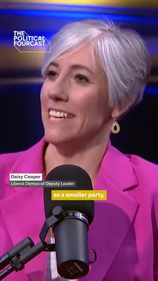 "Ed Davey has clearly decided that the way to punch through is to do silly things. It's deliberate, isn't it?" Lib Dem Deputy Leader Daisy Cooper MP 🔶 reveals what her party's general election strategy is, in this week's episode of The Political Fourcast.