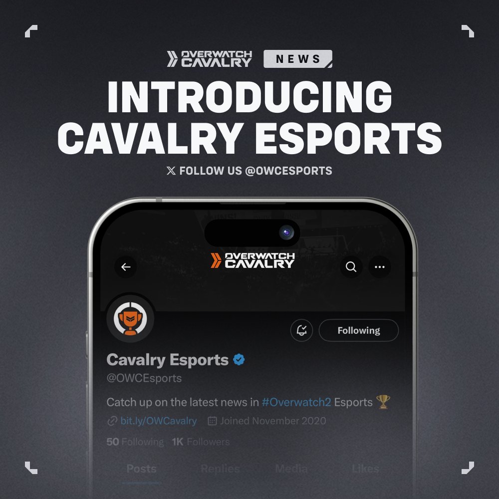 WE'RE LAUNCHING A NEW ACCOUNT ✨ Stay up to date on all things #Overwatch2 Esports — Drops & Rewards, Schedules, Roster Moves, and more! 🩶 Drop us a follow: @OWCESports