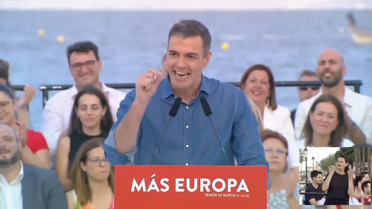 Qué ganas tengo de que llegue el #9J para ganar a la derecha y la ultraderecha. Les vamos a ganar en votos y en escaños. Vamos a ganar a esta internacional ultraderechista maleducada, malhumorada y malencarada. Con alegría, con optimismo y pensando en el futuro.