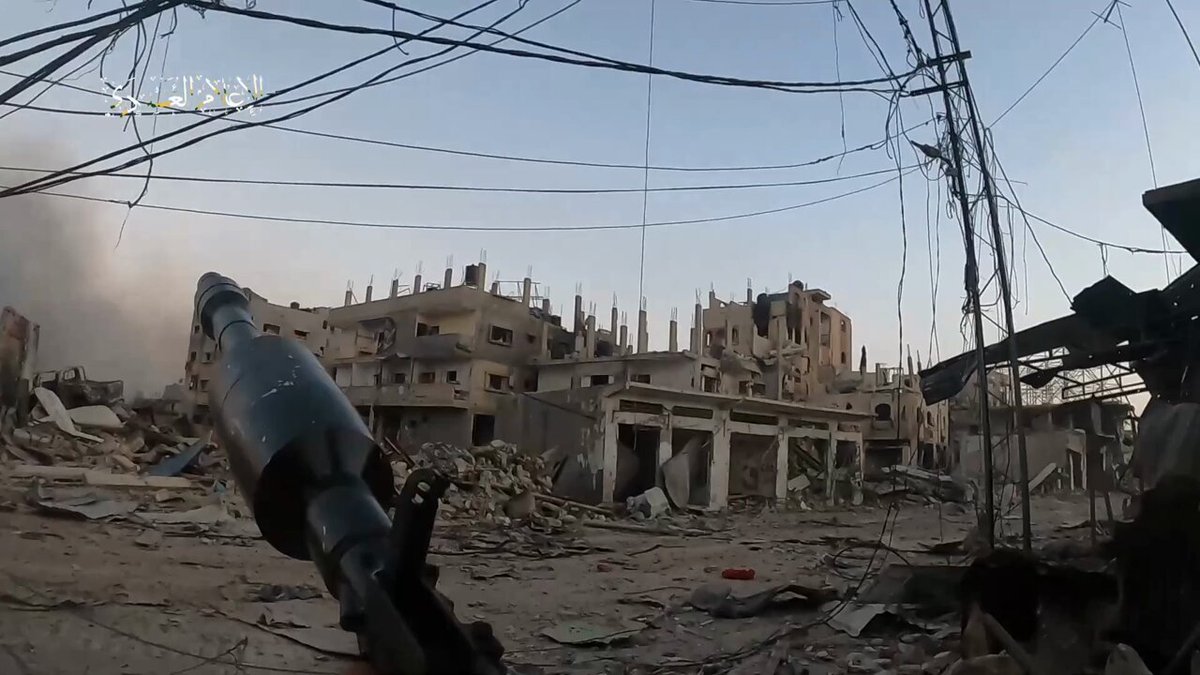 Qassam vs IDF in Rafah: Yassin strike against a Merkava tank. [Qassam Brigades 31/5]