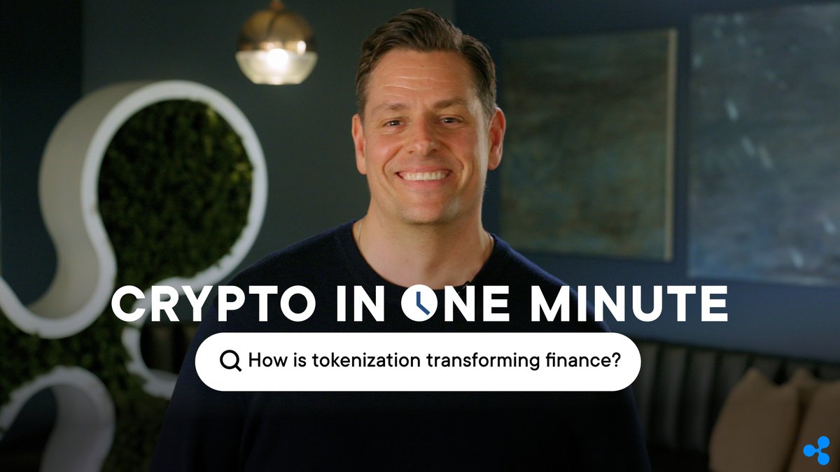 RippleX SVP Markus Infranger demonstrates he has no problem describing how tokenization is transforming finance in under a minute in his first turn at #CryptoInOneMinute. ⏱️ Know any real-world examples of tokenized assets? Comment below!