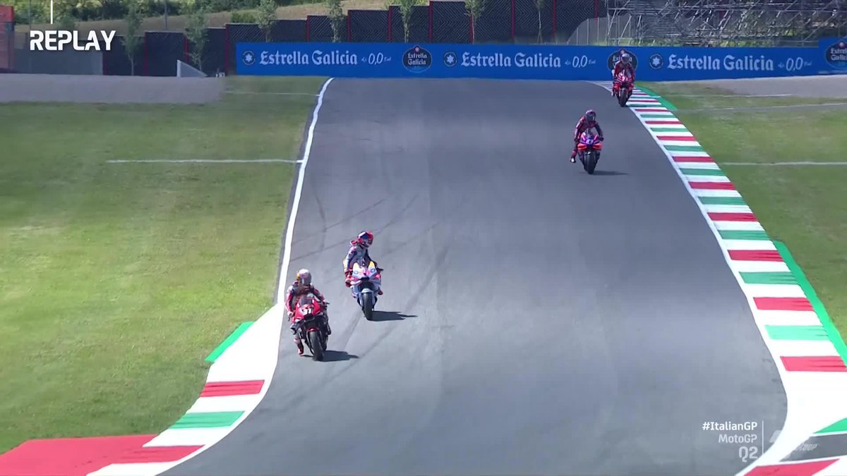 Should be a three-place grid penalty for Marc Marquez. Cruising on the racing line, then cut across the path of a much faster Pedro Acosta