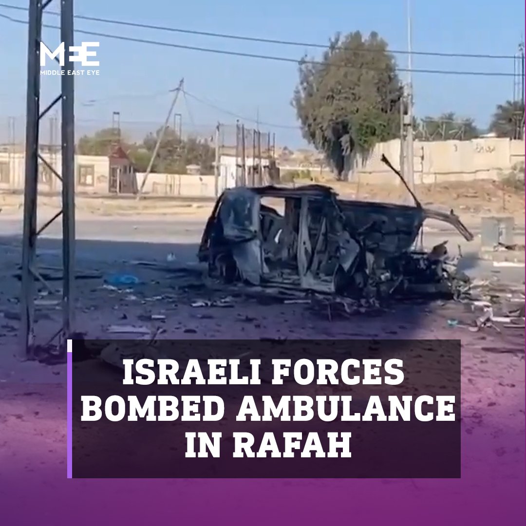 Rescue teams recovered the dismembered bodies of two Palestinian Red Crescent Society (PRCS) paramedics after an Israeli strike targeted their ambulance.