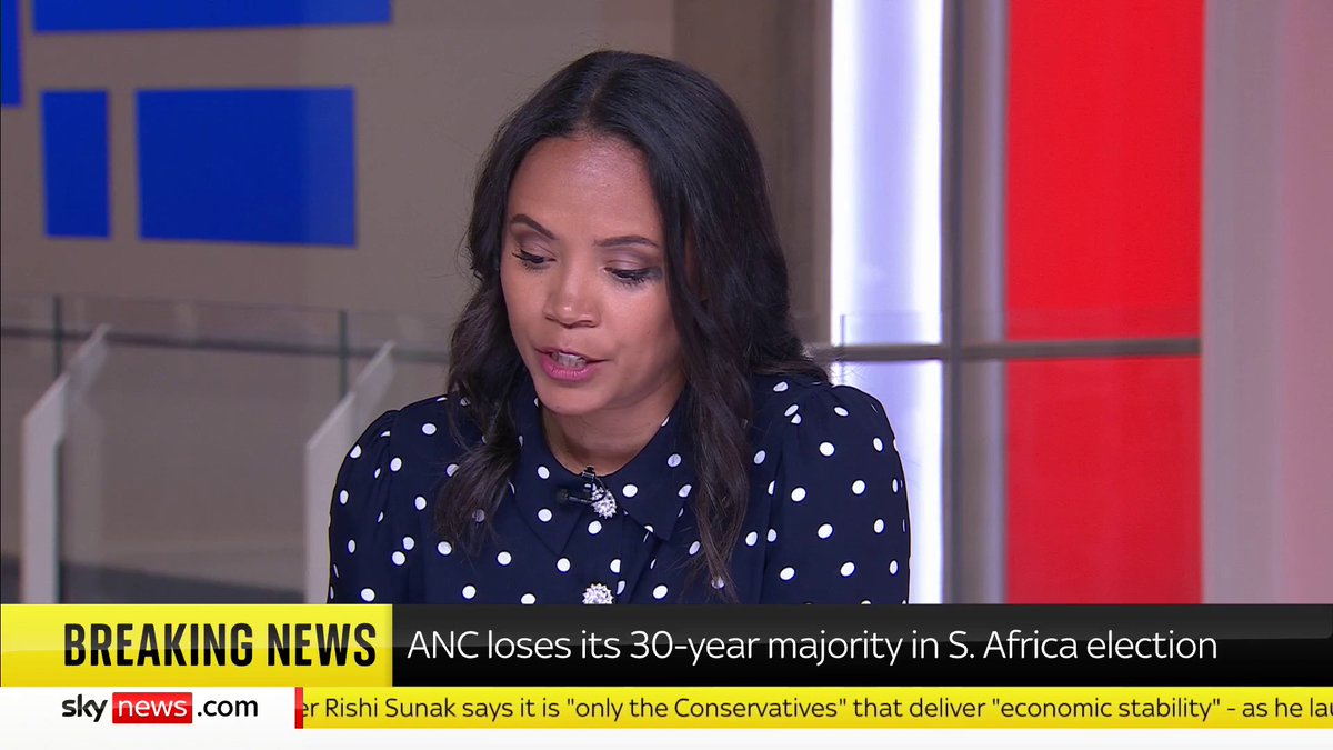 BREAKING: ANC loses its 30-year majority in South Africa election 📺 Sky 501, Virgin 602, Freeview 233 and YouTube