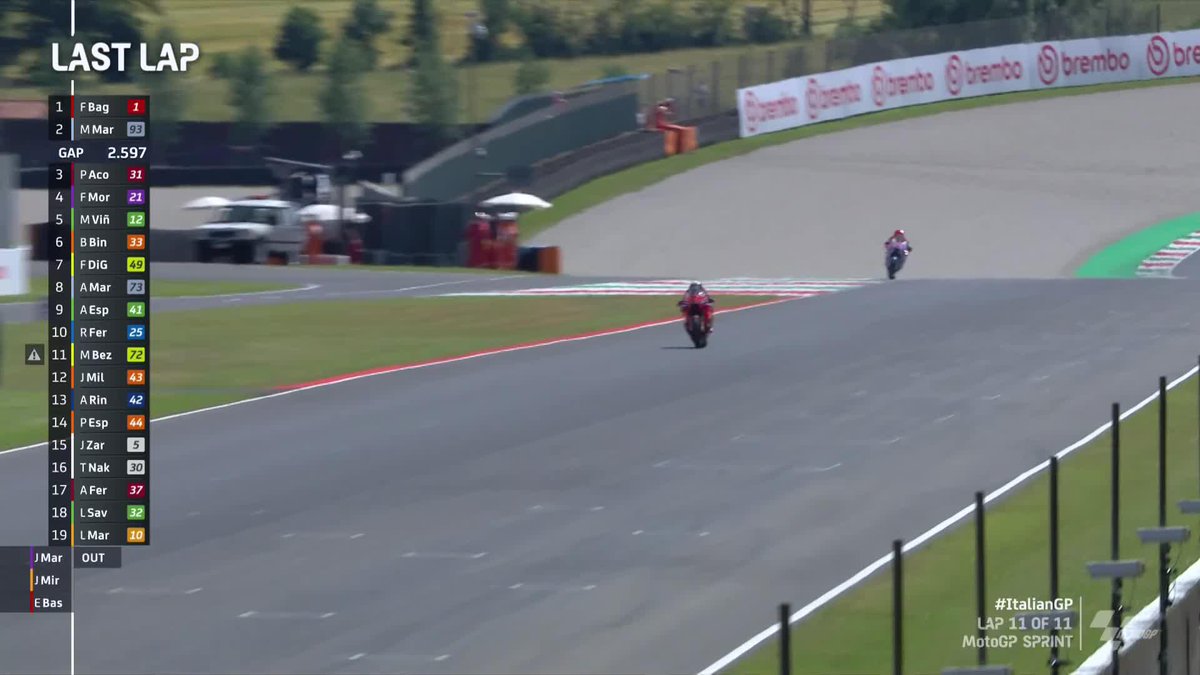 ๐ #TissotSprint ๐ Pecco Bagnaia storms to Saturday success on home soil๐ฅ #ItalianGP ๐ฎ๐น