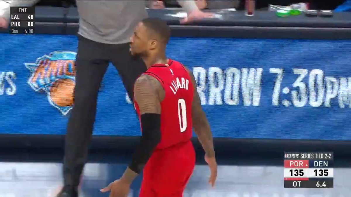 3 YEARS AGO TODAY DAMIAN LILLARD had one of the most impressive playoff games ever🔥 55 PTS (Playoff Career-High) 12 3PT (Playoff Record) Forced OT Forced 2OT 1st 55-PT, 10-AST in NBA Playoff history