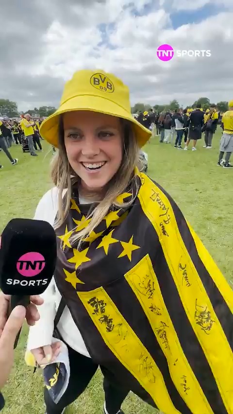 ¿Qué hace una uruguaya de Peñarol en la final de la Champions? Hincha por el Dortmund, obvio ⚫🟡