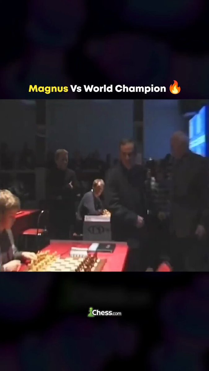 13 year old Magnus standing up while playing Garry Kasparov in 2004 18 year old R. Praggnanandhaa standing up and defeated Magnus Carlsen in 2024
