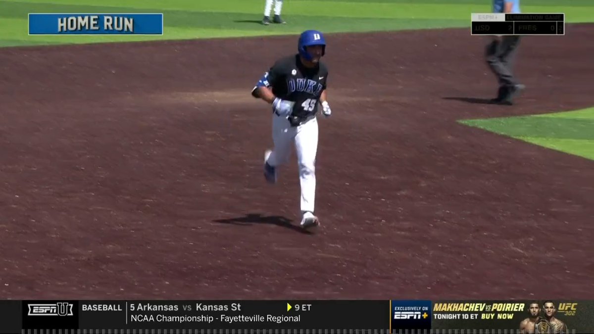 JIMMY EVANS FIRST CAREER DUKE DINGER M6 | Duke 5, ORU 0 | #BlueCollar