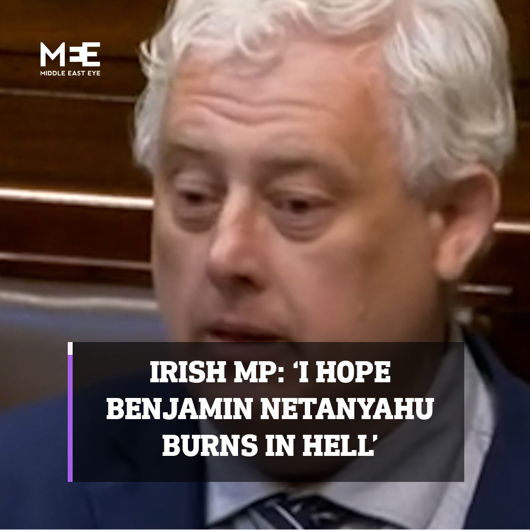 Irish member of parliament, Thomas Gould TD of the Sinn Fein Party gave a speech in the Irish parliament after Ireland's recognition of Palestine.