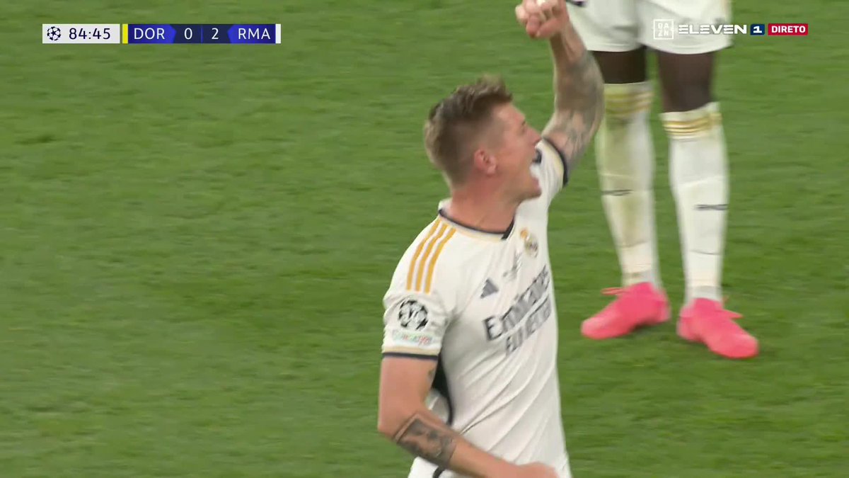 Acabou assim a história de Kroos no Real Madrid 🤍