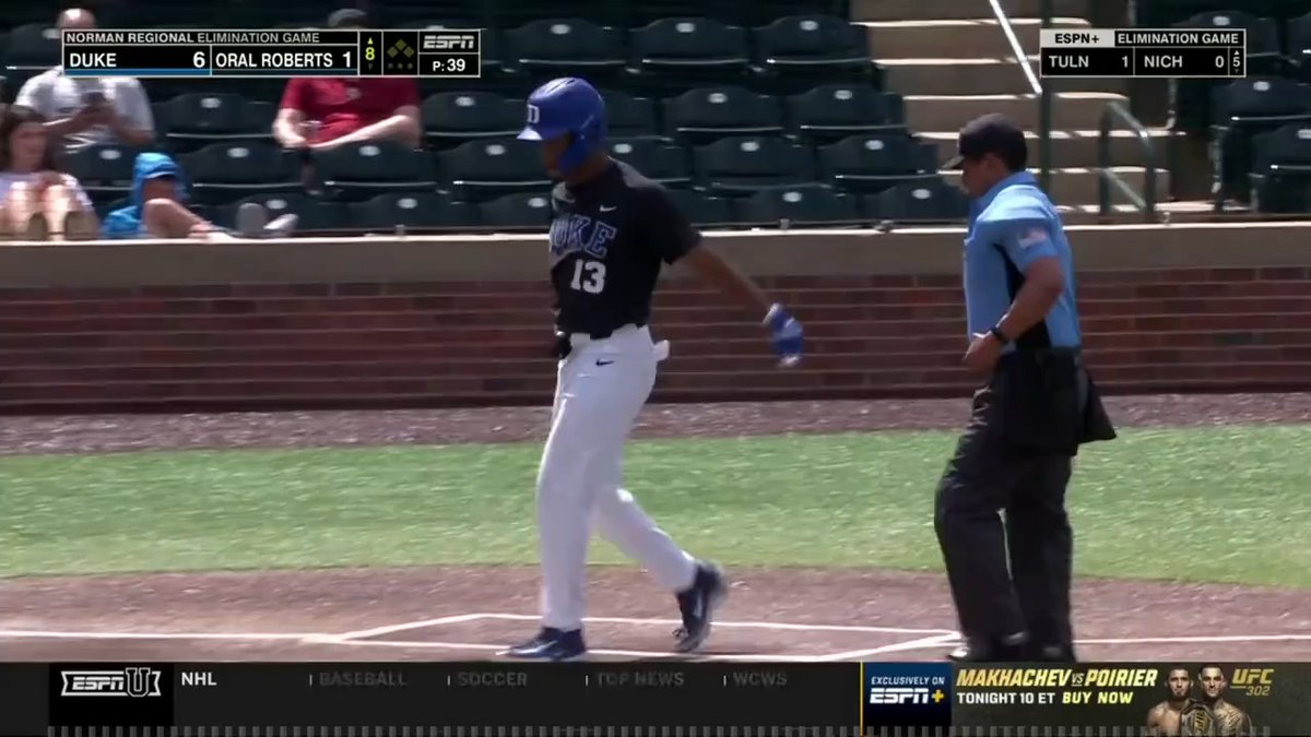 Stay hot, Dev! 🔥💣 Devin Obee T8 | Duke 6, ORU 1 | #BlueCollar