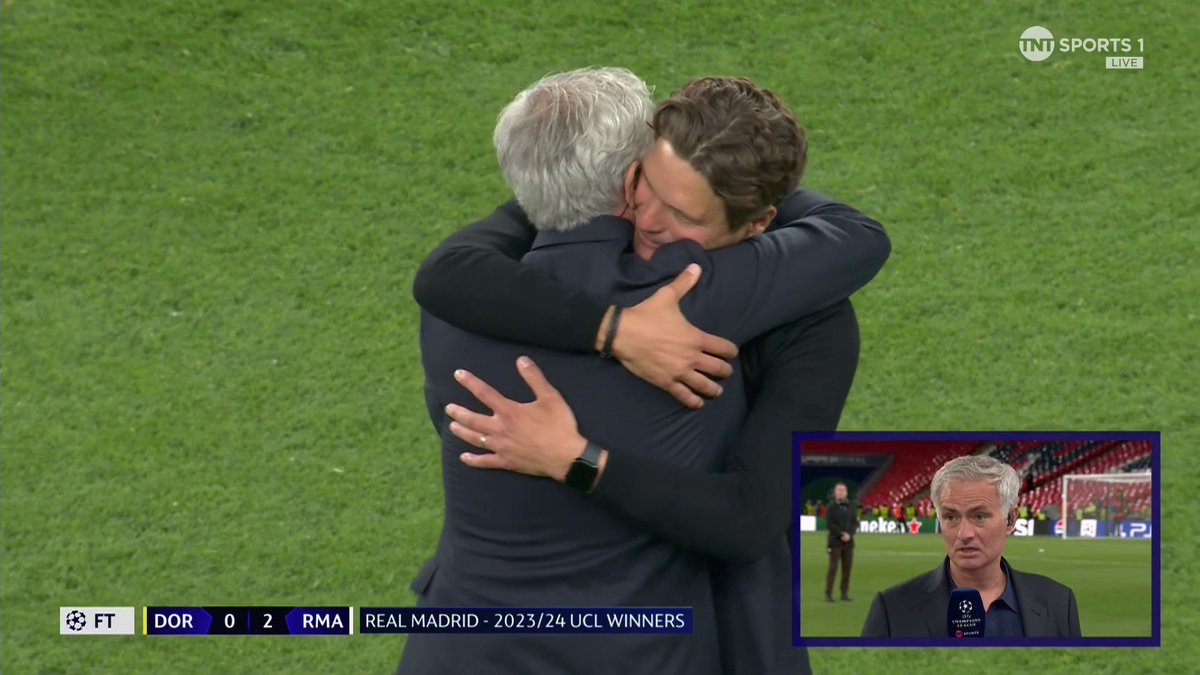 "Time is not going to help you... but you have to be very proud!" 🖤💛 Jose Mourinho reveals what he said to Borussia Dortmund manager, Edin Terzic 💬