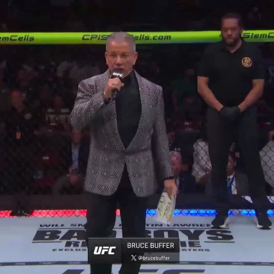 Nobody does it quite like @BruceBuffer 😌 #UFC302