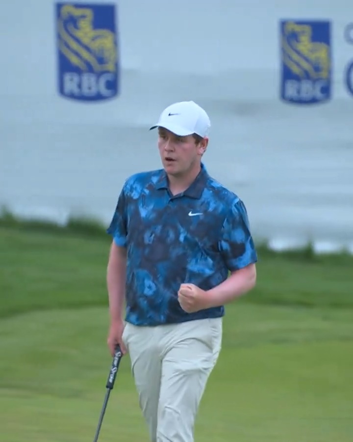 5-under in his last 4 holes 🤯 @Robert1Lefty leads by FOUR RBC Canadian Open!