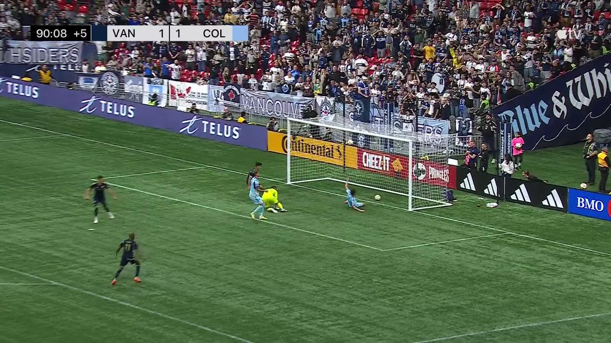 Dami makes quick work to put us ahead! 🤌 📺 #VWFC | #COLvVAN