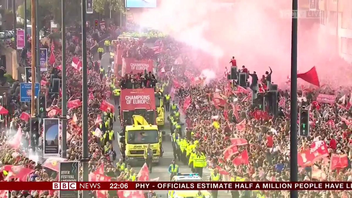 The news coverage of Liverpool's parade five years ago today 🤩 ❤️