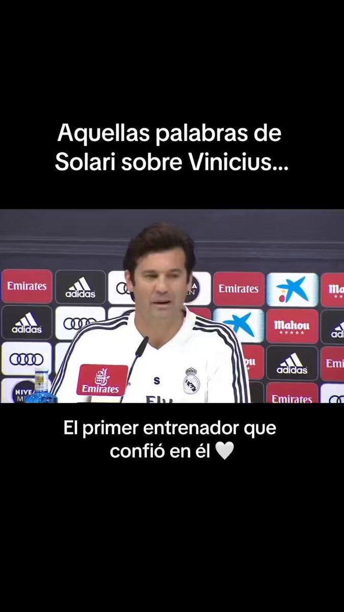 El recuerdo de las palabras de Santiago Solari sobre Vinicius Jr. 🔝🔝