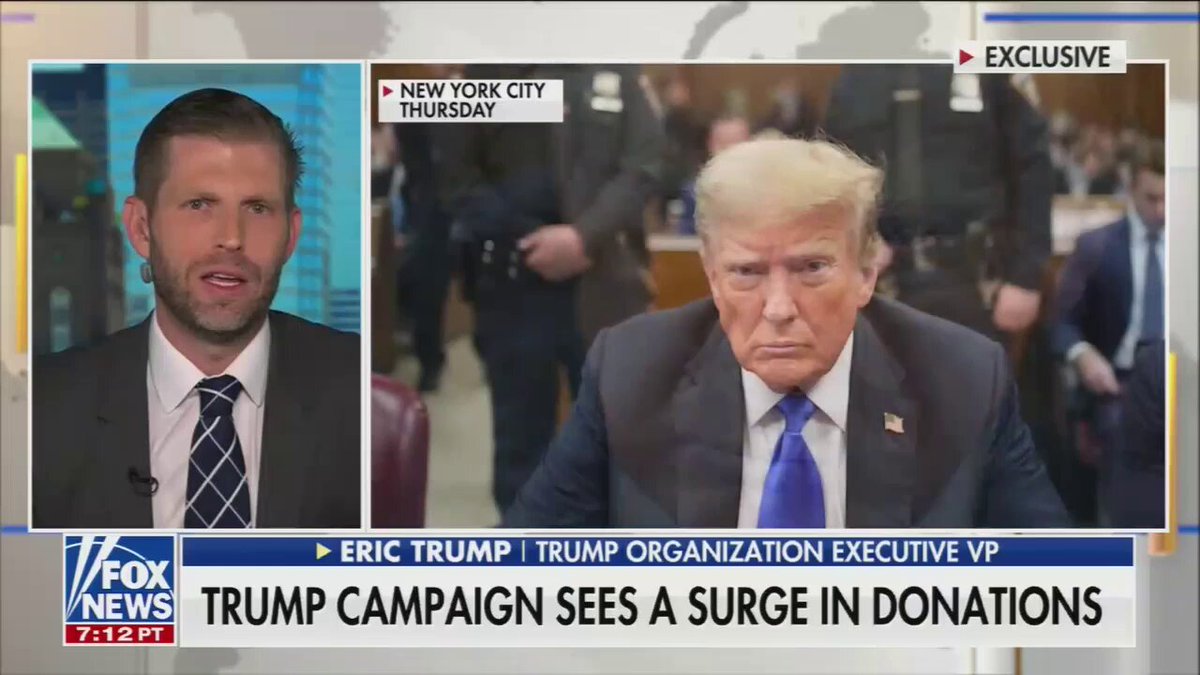 Eric Trump: He's the victim that often times some of their communities were. And you see them swinging. Look at the African-American vote. That’s swinging over to Donald Trump in spades.