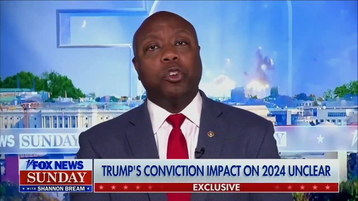 Trump VP contender Tim Scott claims Trump created jobs and “the exact opposite” happened under President Biden This is a blatant lie. Trump left office with the worst jobs record since the Great Depression. More Americans now have jobs under President Biden than they ever did under Trump