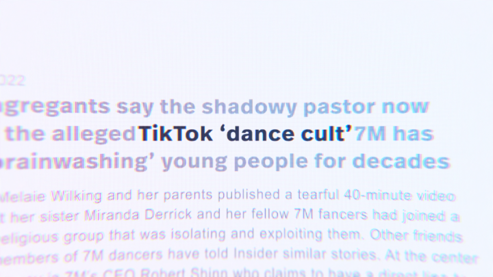 "Do you know about these dance cults?" Dancing For The Devil: The 7M TikTok Cult is now playing.