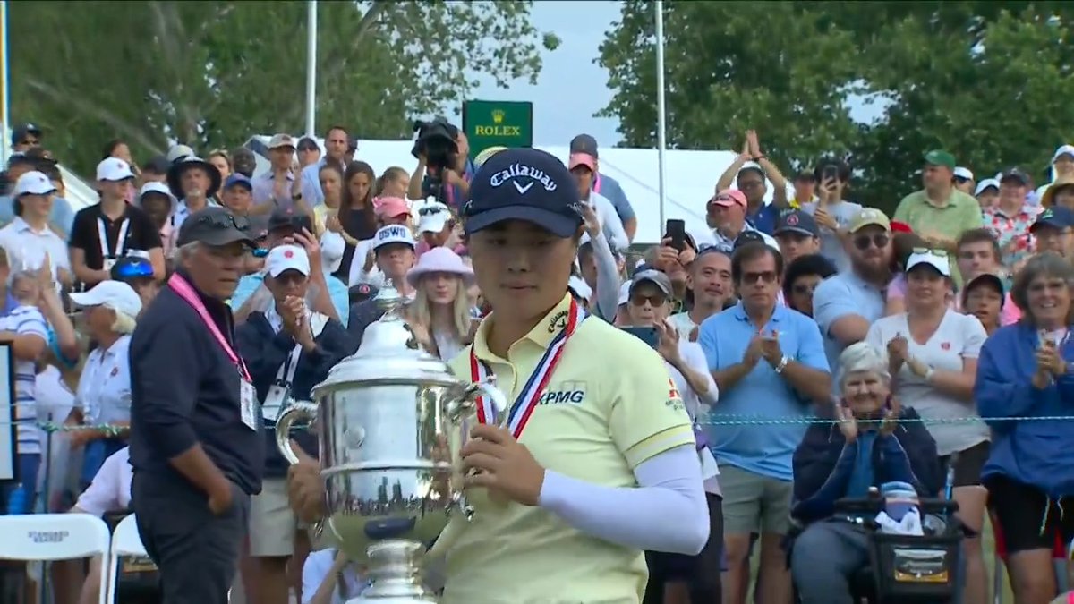 History in your hands! 🏆 Yuka Saso wins the 79th U.S. Women's Open!