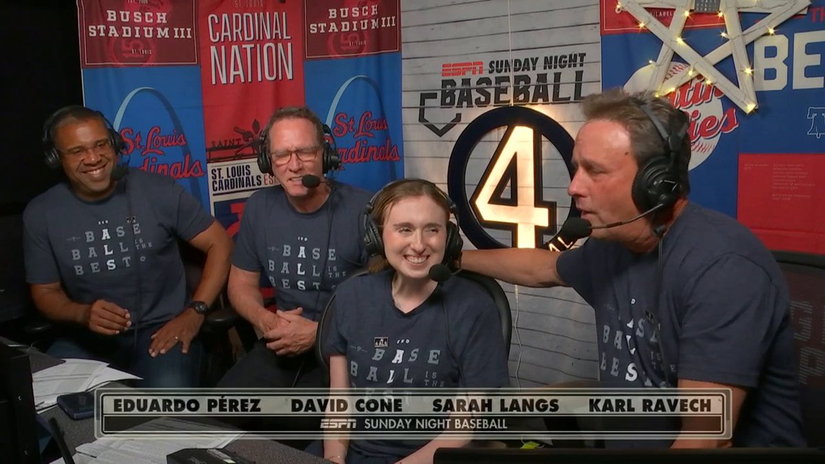 "I had no idea what to expect when I first shared this with the world and I certainly never expected all of this." MLB researcher and reporter, and former ESPN researcher Sarah Langs joined the Sunday Night Baseball booth to share her journey with ALS on MLB's Lou Gehrig Day.