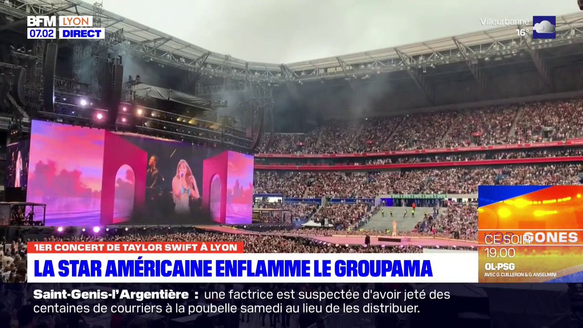 Taylor Swift à Lyon: la star américaine enflamme le Groupama Stadium
