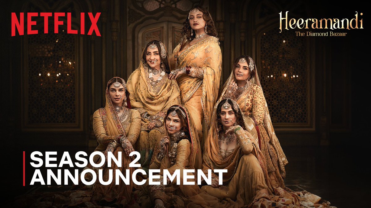 Mehfil phir se jamegi, Heeramandi: Season 2 jo aa raha hai 🌹✨🎉 #HeeramandiOnNetflix #Heeramandi #HeeramandiTheDiamondBazaar