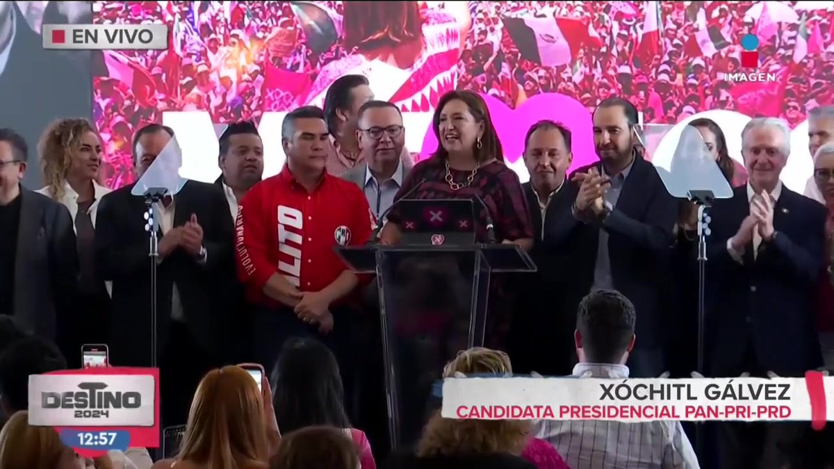 “Reconozco que las tendencias para la elección presidencial no me favorecen”, este fue el mensaje que Xóchitl Gálvez Xóchitl Gálvez Ruiz dio tras aceptar su derrota y la victoria de Claudia Sheinbaum Claudia Sheinbaum Pardo: