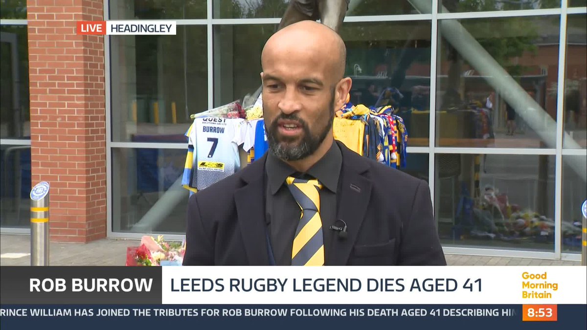 'He just carried on going no matter what.' Jamie Jones-Buchanan pays tribute to his former teammate Rob Burrow.