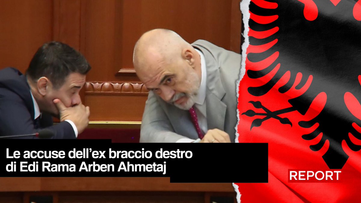 🔴Arben Ahmetaj ha fatto parte della cerchia del primo ministro Edi Rama fin dal 2013. Oggi denuncia presunti rapporti del capo del governo albanese con esponenti della criminalità organizzata. Rivedi qui l’inchiesta di #Report👇