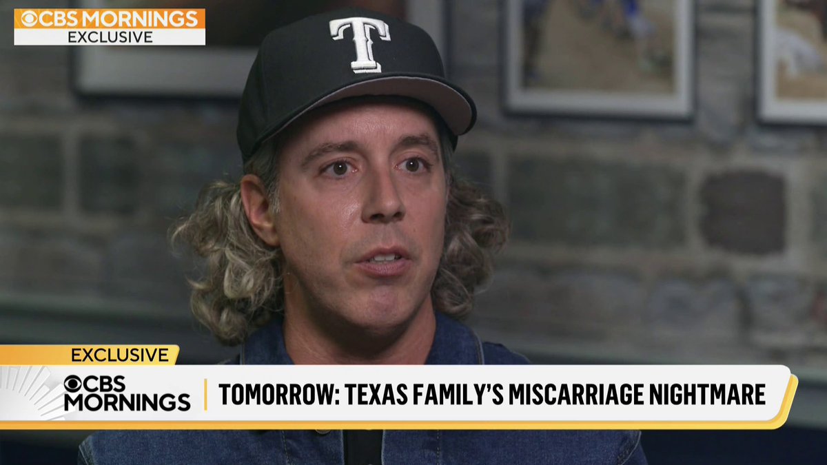 A Texas father says he and his wife faced a nightmare after she found out the baby she was carrying had no heartbeat. Ryan Hamilton told Omar Villafranca he had to take his wife to multiple hospitals to try to get help. Their exclusive interview airs tomorrow on CBS Mornings.