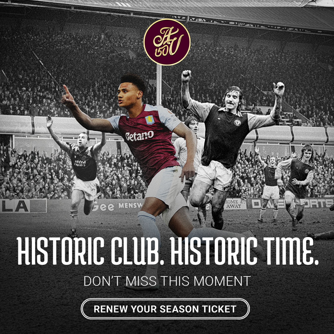 Aston Villa Season Tickets for the 2024/25 campaign are open to renewal now! 💜