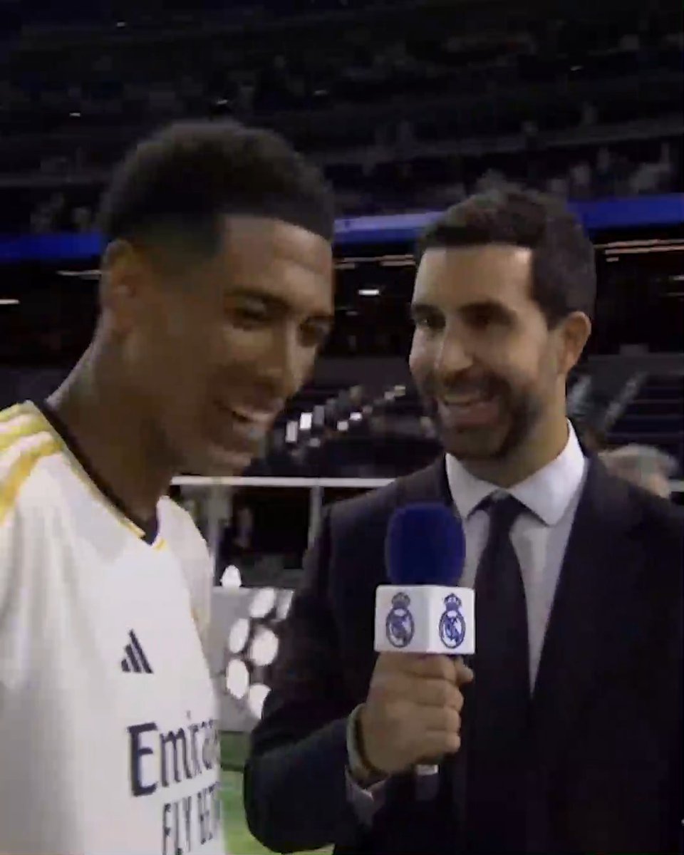 Jude Bellingham is already conducting full interviews in Spanish 🎙️🇪🇸 (via Real Madrid C.F.)