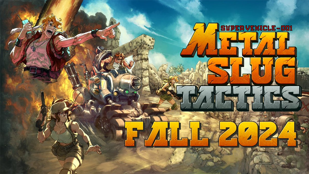 .SNK GLOBAL, Leikir Studio, and Dotemu are thrilled to share that Metal Slug Tactics is landing on Steam, Playstation, Xbox, and Nintendo Switch this Fall. 🍂 Get ready to lead the Peregrine Falcons to some epic wins!