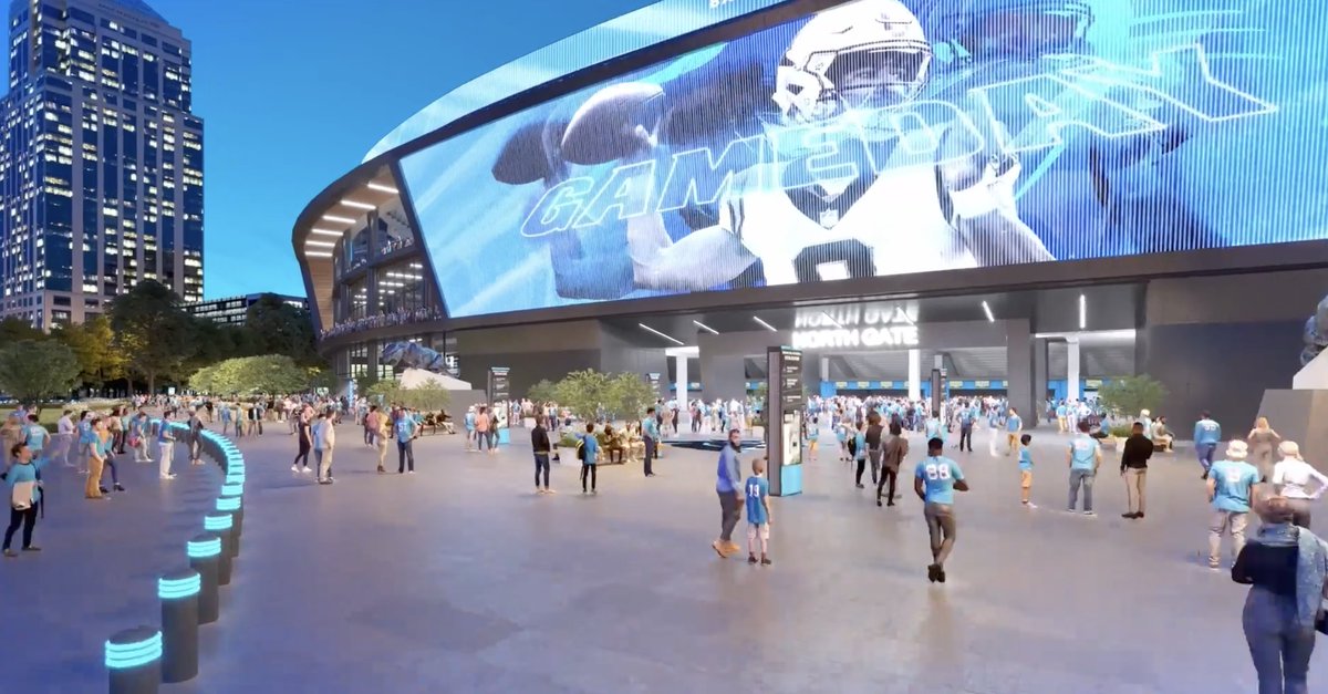 This is our home. This is our future. Welcome to the Crown Jewel of the Queen City. We are excited to unveil a first look at the proposed renovation of Bank of America Stadium. #KeepPounding